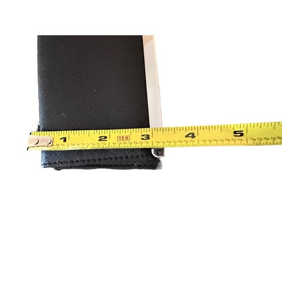 🌸3/$15🌸 Black Rectangle Wallet with Silver Edge Closure - Picture 5 of 5